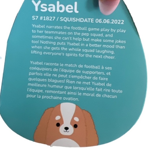 NWT Ysabel cocker spaniel dog Kellytoy Squishmallow - Picture 4 of 4